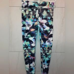 Fabletics Optical Floral design women's large leggings excellent used condition